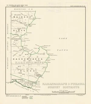 Karangahape & Pukawa Survey Districts [electronic resource] / delt., H.R. Cochran, Nov. 1935.