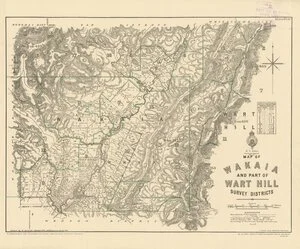 Map of Wakaia [i.e. Waikaia] and part of Wart Hill survey districts [electronic resource] / drawn by W. Deverell, October 1899, additions to April 1921.