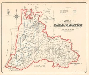 Plan of Kaitaia drainage dist. : work as standing at end of 1929-30.