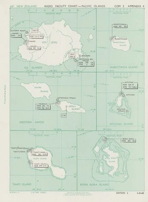 Radio navigation chart, Pacific islands.