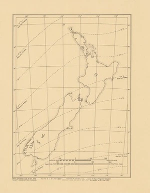 New Zealand magnetic anomalies map / drawn by Lands and Survey Dept., N.Z.
