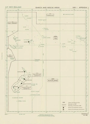 Search and rescue areas : [South Pacific].