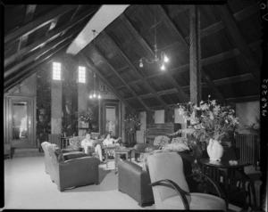 Meeting house lounge, Spa Hotel, Taupo - Photograph taken by T Ransfield