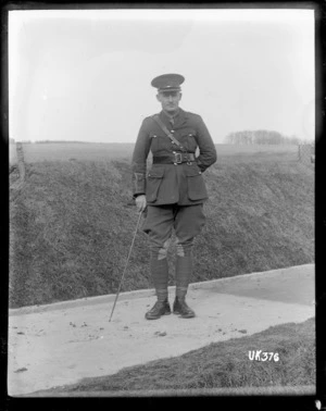 World War I army camp officer, England