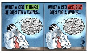 What a CEO thinks he does and actually does for a living