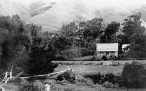 Scene at Makara, Wellington, including the house of Richard and Ann Robinson