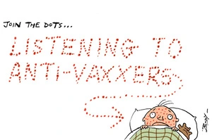 Join the dots - a child with measles is "listening to the anti-vaxxers"