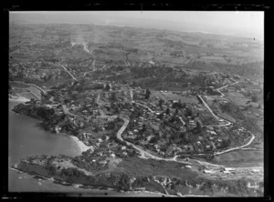 Castor Bay, Auckland, includes housing, farmland, beach and shoreline