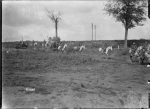 The Scots Greys advancing near Bapaume in World War I