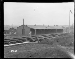 Station barracks at a World War I military camp, England