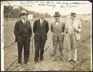 Photograph of Keane Fitzpatrick, Bill Thomas, Matt Geiss and Tom Keane at Princeton