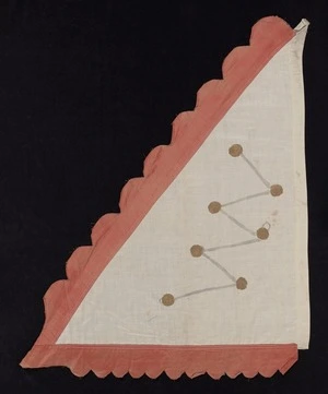 Flag with Daoist symbols. Mythical importance representing the Big Dipper, which points to the North Star. 1907-1975 [ca 1925-1946]