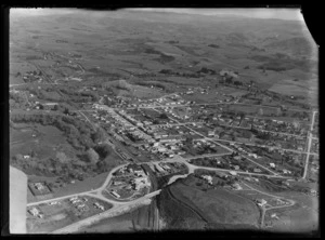 Otorohanga, Waikato District, including houses, roads and hills