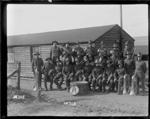 The camp band, England, World War I