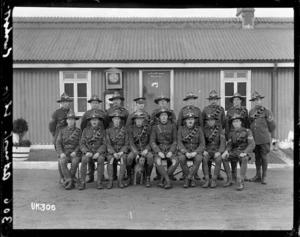 Adjutants at the New Zealand Artillery camp, Ewshot