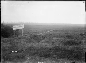 Historical landscape of Gommecourt destroyed during World War I