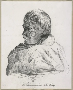 [Heaphy, Charles], 1820-1881: Te Rauparaha, N.Z. chief. [1839].
