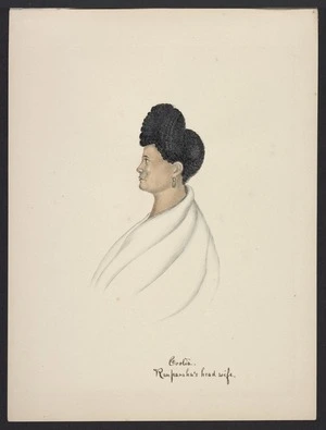 [Coates, Isaac], 1808-1878 :Cootia. Rauparaha's head wife. [1843?]