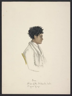 [Coates, Isaac] 1808-1878 :Era. A lad of the Motawaka tribe, 19 years of age. [1843?]