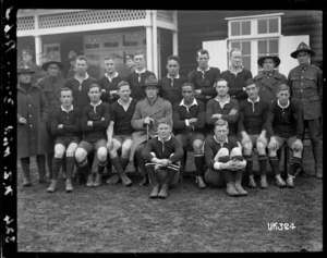A New Zealand rugby team in England, World War I
