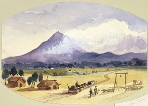 [Fox, William] 1812-1893 :Mt Egmont from Urenui. [ca 1880]