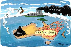 Australian coal reserves boomerang over to an offshore smoky "carbon" burning factory and then boomerang back to Australia's bushfires "consequences"