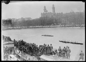 Rowing race on the Seine, Paris