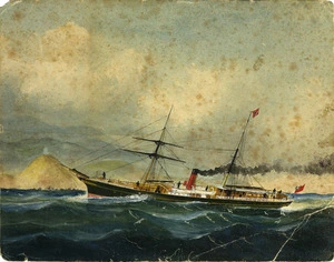 [Forster, William James] 1851-1891 :S. S. Wellington. Union Steamship Co. of Wellington. [ca 1870]