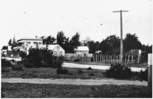 Scene including Lake Hotel, Taupo - Photographer unidentified