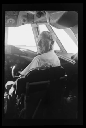 National Airways Corporation (NAC) Vickers Viscount aircraft interior, Whenuapai Aerodrome, Auckland