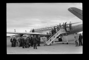 National Airways Corporation (NAC) Vickers Viscount aircraft, Harewood Aerodrome, Christchurch