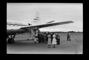 National Airways Corporation (NAC) Vickers Vicount aircraft, Harewood Aerodrome, Christchurch