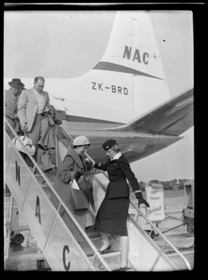 National Airways Corporation (NAC) Vickers Viscount aircraft, Whenuapai Aerodrome, Auckland