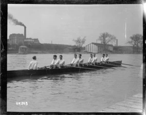 A services rowing eight after World War I