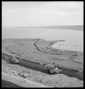Convoys of the 8th Army moving forward, Sollum, Egypt, during World War II - Photograph taken by M D Elias