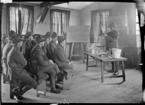 New Zealand soldiers receive educational tuition, England