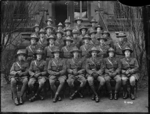 Officers of the Canterbury Regiment in Mulheim, Germany, 1919