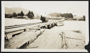 Timber railway at Ngongotaha wharf