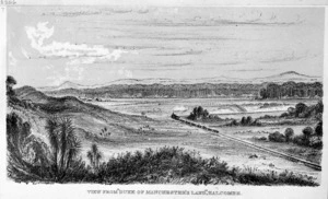 [Halcombe, Edith Stanway (Swainson)] 1844-1903 :View from "Duke of Manchester's Land", Halcombe [1878?]