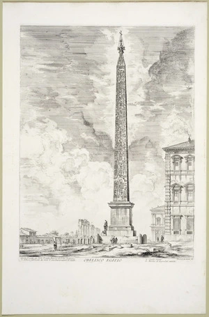 Piranesi, Giovanni Battista, 1720-1778 :Obelisco Egizio. Piranesi Architetto fec[it] [1759]