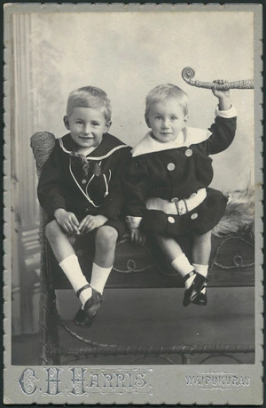 Portrait of Edward and James Bibby as children