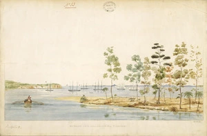 Heaphy, Charles 1820-1881 :Port Wakefield, from the entrance of the Nairn River; Chatham Islands. [1840]