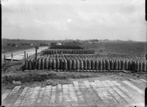 A World War I New Zealand ammunition dump, Acheux, France