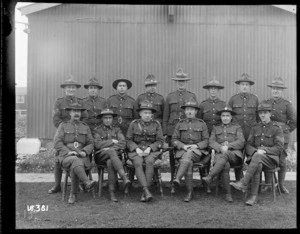 New Zealand military camp staff in England, World War I