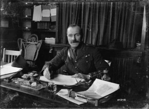 Commanding medical officer at his desk in England, World WarI