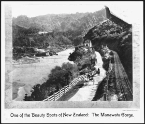 Manawatu Gorge and bridge - Photograph taken by Enos Pegler