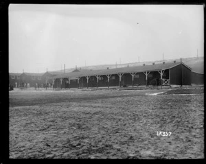 A Canterbury Regiment's buildings at Sling military camp in England, World War I