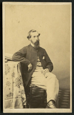 Brown, J (Invercargill) fl 1860s : Portrait of unidentified man