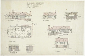 Hurst Seager & MacLeod, architects :Proposed residence, Karori, Wellington for Dr Frengley. 11 Sept[ember] 1917.