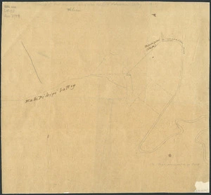 [Creator unknown] :[Sketches of land between Wangaehu [Whangaehu] River and Makirikiri Valley ...] [ms map]. [18-?]